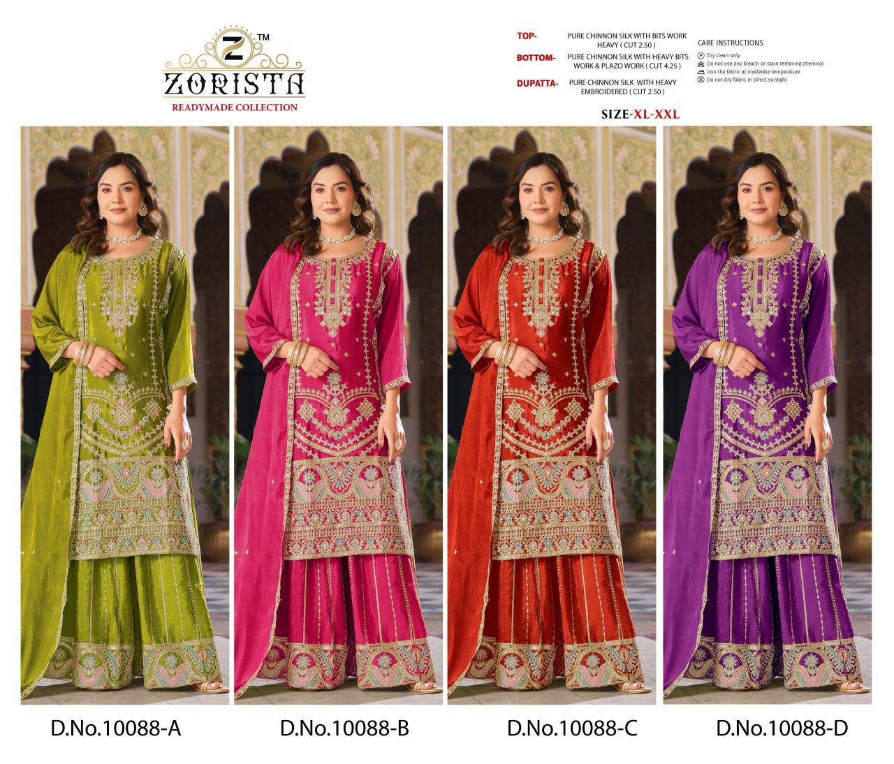Zorista 10080-A-B-C-D salwar kameez suppliers in Gujarat